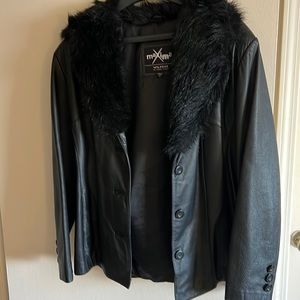 Wilson Maxima black leather jacket.